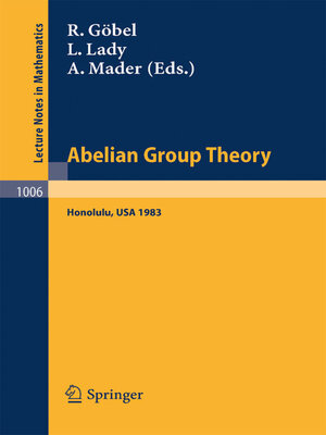 cover image of Abelian Group Theory